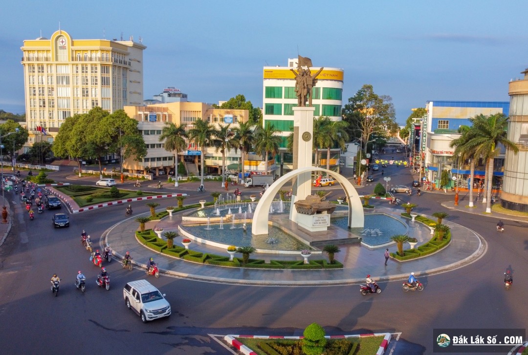 Trung tâm Buôn Ma Thuột hôm nay. Ảnh: Hoàng Gia