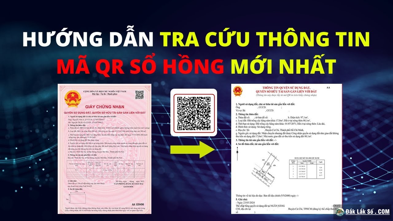 Hướng Dẫn Tra Cứu QR Giấy Chứng Nhận Trên Cổng Dịch Vụ Công Đất Đai VBDLIS
